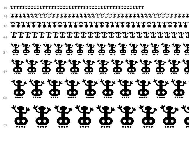 Inga Stone Redesigned font waterfall